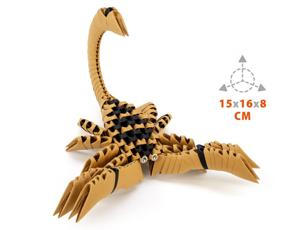 Radošais komplekts Alexander 3D Origami Skorpions cena un informācija | Attīstošās rotaļlietas | 220.lv