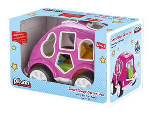 Pilsan formas auto šķirotājs, rozā цена и информация | Игрушки для малышей | 220.lv