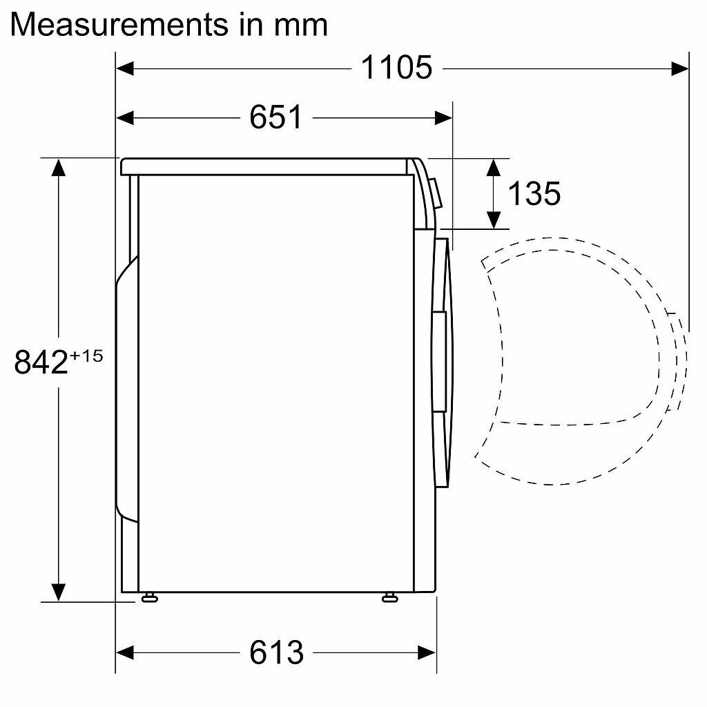 Bosch WQB245ALSN Serie 8 цена и информация | Veļas žāvētāji | 220.lv