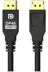 Fuj:tech, DisplayPort 2.1, 5 m cena un informācija | Kabeļi un vadi | 220.lv