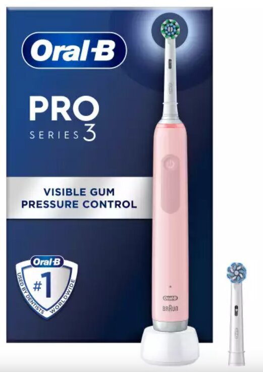 Oral-B Pro Series 3 Pink цена и информация | Elektriskās zobu birstes | 220.lv