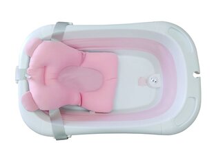 Silikona saliekamā mazuļa vanna, rozā cena un informācija | Mazuļa mazgāšana | 220.lv