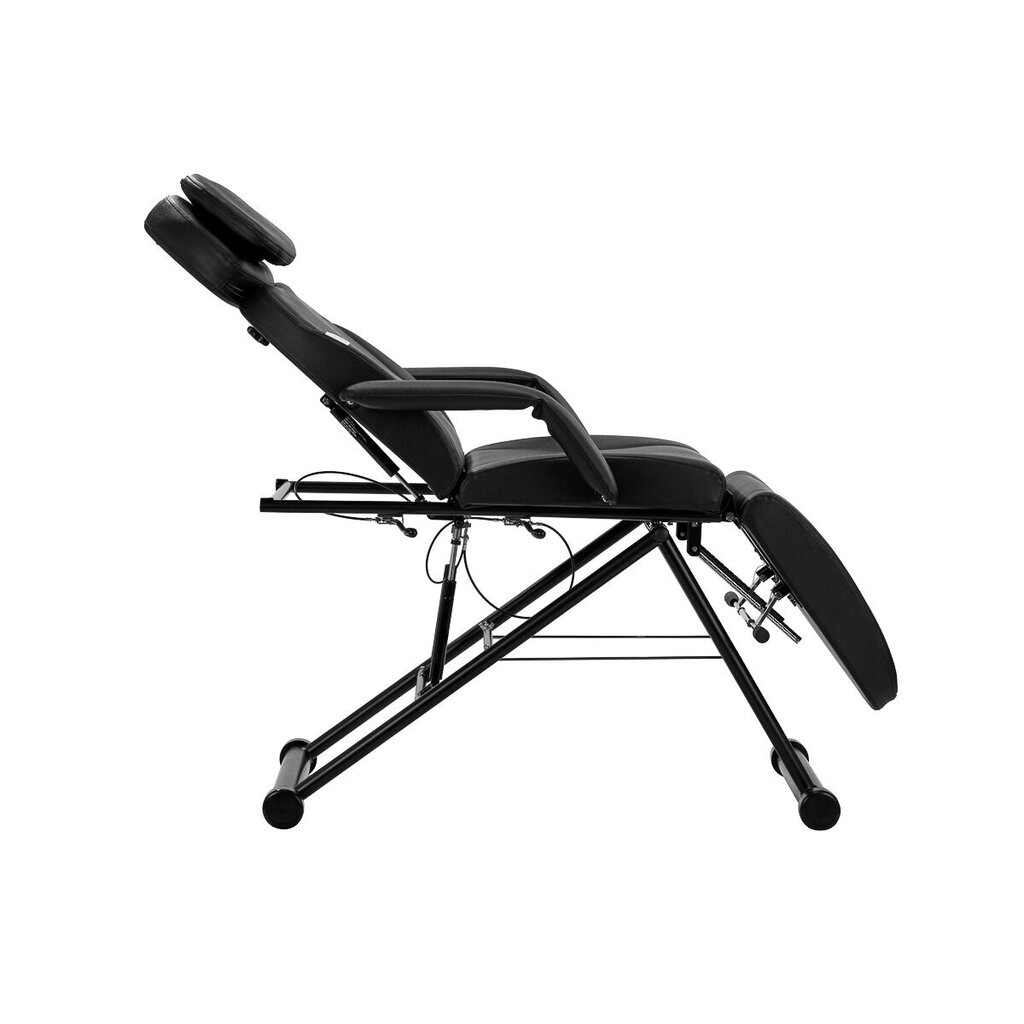 kosmētiskais krēsls - azzurro 563, melns cena un informācija | Mēbeles skaistumkopšanas saloniem | 220.lv