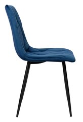 mīkstināts samta krēsls - madison, tumši zils cena un informācija | Virtuves un ēdamistabas krēsli | 220.lv