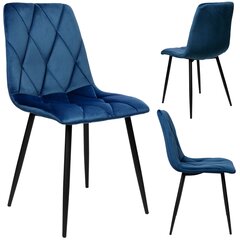 мягкое бархатное кресло - madison, темно-синий цена и информация | Стулья для кухни и столовой | 220.lv