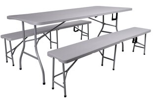 стол для кейтеринга - 180 см, серый цена и информация | Столы для сада | 220.lv