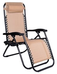 Dārza atpūtas krēsls - orion , bēšs cena un informācija | Sauļošanās krēsli | 220.lv