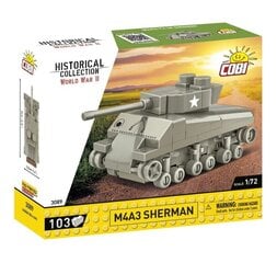 Konstruktors Cobi M4 Sherman 3089, 103 d. cena un informācija | Konstruktori | 220.lv