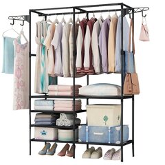 Вешалка для одежды - Amelia, черная цена и информация | Шкафы | 220.lv
