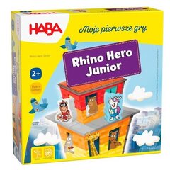 Galda spēle Haba Manas pirmās spēles Rhino Hero Junior 307790 cena un informācija | Galda spēles | 220.lv