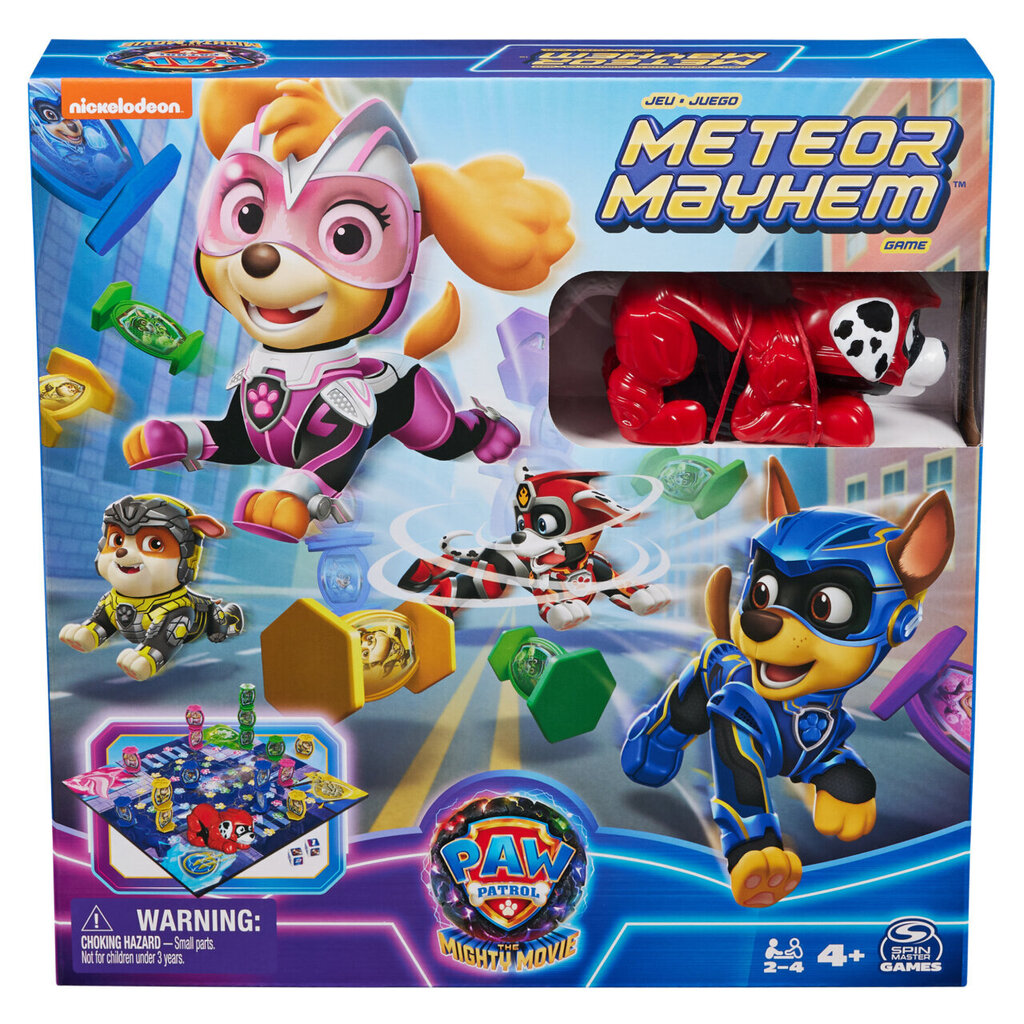 Sociālā galda spēle Paw Patrol The Mighty Movie Meteor Mayhem cena un informācija | Galda spēles | 220.lv