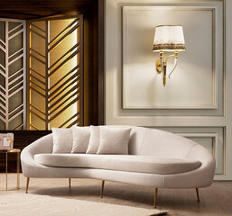 Trīsvietīgs dīvāns Asir Eses Left, smilškrāsā cena un informācija | Dīvāni | 220.lv
