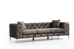 Trīsvietīgs dīvāns Atelier Del Sofa Como, pelēks cena un informācija | Dīvāni | 220.lv