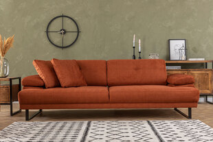 Dīvāns-gulta Asir Mustang, oranža cena un informācija | Dīvāni | 220.lv