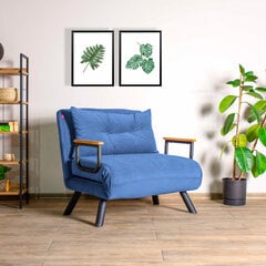 Krēsls Sando, zils cena un informācija | Atpūtas krēsli | 220.lv