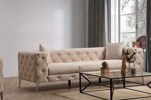 Trīsvietīgs dīvāns Atelier Del Sofa Como, smilškrāsā cena un informācija | Dīvāni | 220.lv