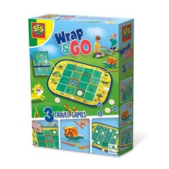 Ceļojumu spēles SES Wrap&Go 3in1 02235 22358 cena un informācija | Galda spēles | 220.lv