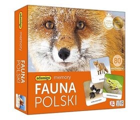 Atmiņas spēle Adamigo Fauna Polish 07738 cena un informācija | Galda spēles | 220.lv