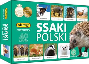 Atmiņas spēle Adamigo Ssaki Polski 07752 cena un informācija | Galda spēles | 220.lv