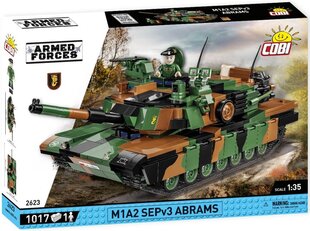 Konstruktors Cobi Armed Forces M1A2 SEPV3 Abrams 2623, 1017 d. cena un informācija | Konstruktori | 220.lv