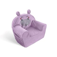 Krēsls Albero Mio Animals Hippo, violets cena un informācija | Sēžammaisi, klubkrēsli, pufi bērniem | 220.lv