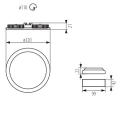 Светодиодный встраиваемый светильник Rounda LED 6W NW W цена и информация | Монтируемые светильники, светодиодные панели | 220.lv