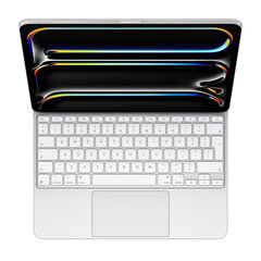Magic Keyboard для iPad Pro 13‑дюймовый (M4) - Международный шведский - Белый MWR43S/A цена и информация | Чехлы для планшетов и электронных книг | 220.lv