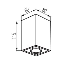 Потолочный светильник GORD XS DLP-50-B цена и информация | Потолочные светильники | 220.lv