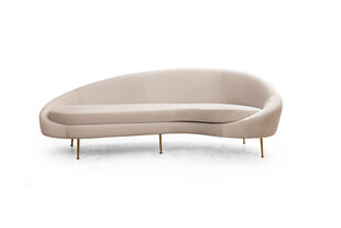 Trīsvietīgs dīvāns Atelier Del Sofa Eses Right, smilškrāsā cena un informācija | Dīvāni | 220.lv