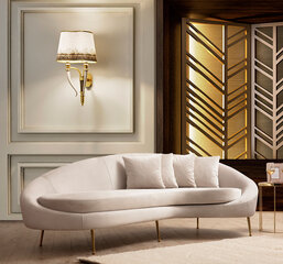 Trīsvietīgs dīvāns Atelier Del Sofa Eses Right, smilškrāsā cena un informācija | Dīvāni | 220.lv