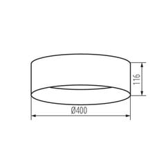 Плафон светодиодный RIFA LED 17,5W WW B/W цена и информация | Потолочные светильники | 220.lv