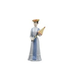 Royal Dux Bohemia porcelāna statuete "Dāma ar lietussargu", 23 cm cena un informācija | Interjera priekšmeti | 220.lv