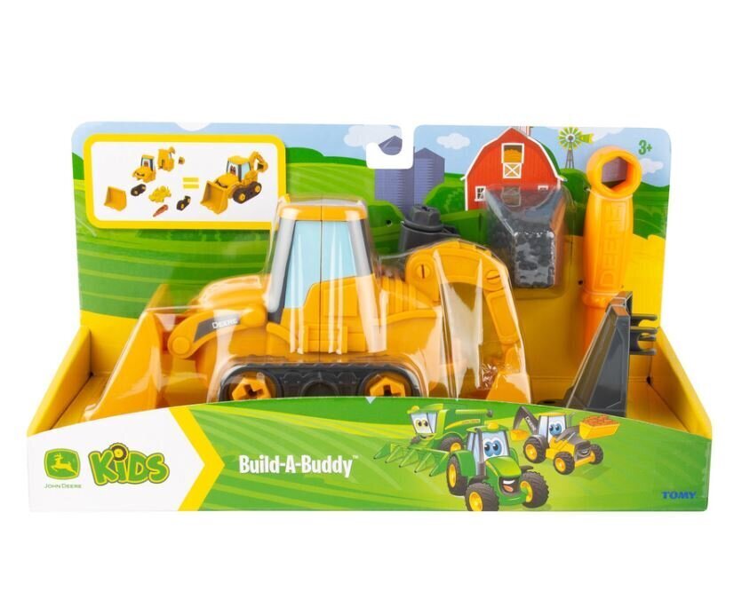 Rotaļu iekrāvējs Tomy John Deere Build 3in1 Vehicle 47278 cena un informācija | Rotaļlietas zēniem | 220.lv