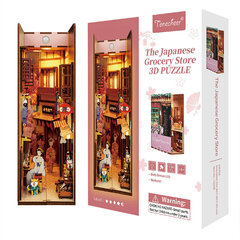 DIY miniatūra māja ar LED apgaismojumu - Japan Shop cena un informācija | Puzles, 3D puzles | 220.lv