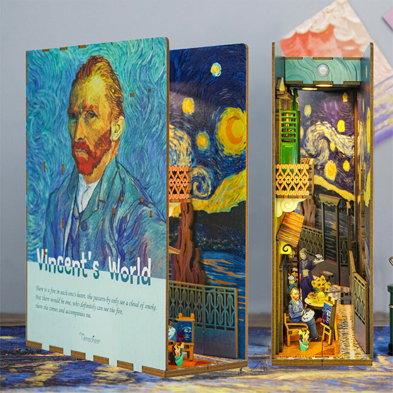 Miniatūras saliekamā māja - Vinsenta van Goga pasaule cena un informācija | Puzles, 3D puzles | 220.lv