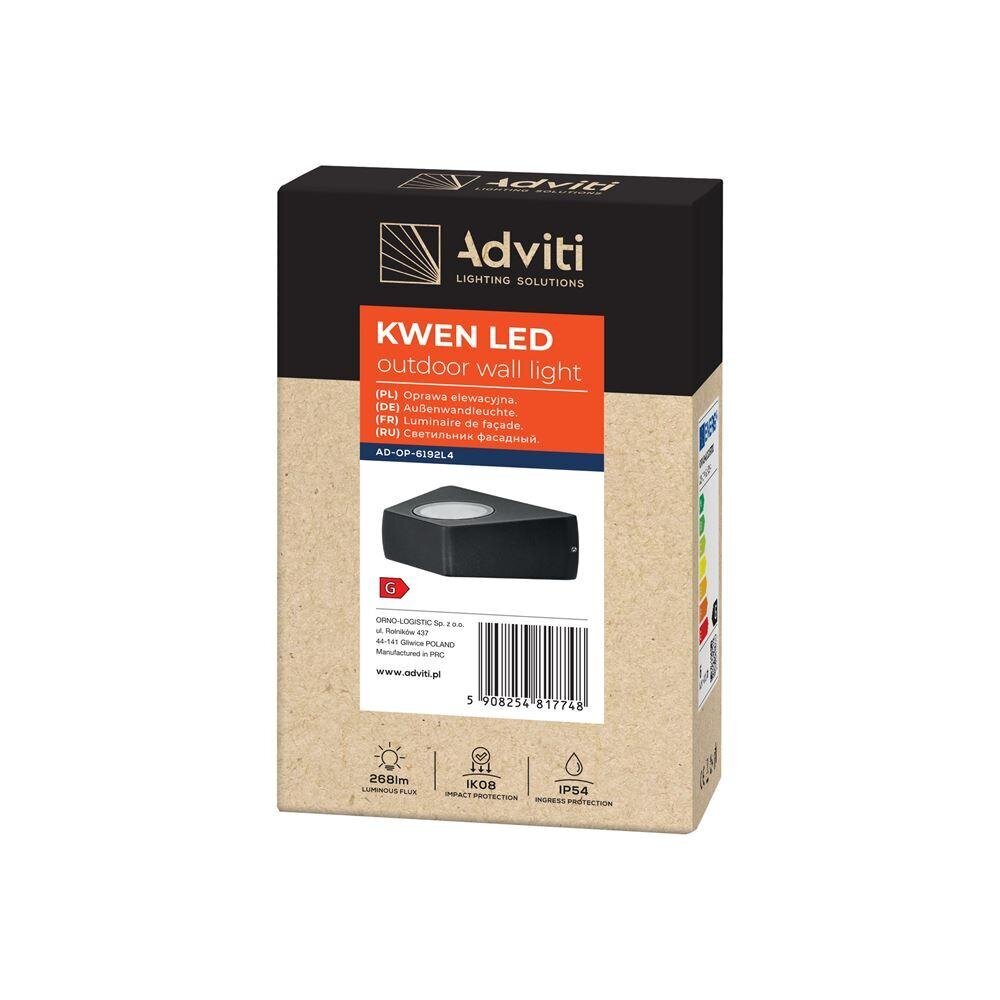 Sienas lampa LED 6W 4000K OR-OP-6192L4 melna цена и информация | Sienas lampas | 220.lv