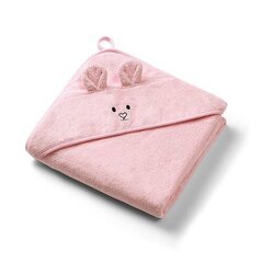 Полотенце BabyOno с капюшоном 1553/01, 100x100 см, розовый цвет цена и информация | Полотенца | 220.lv