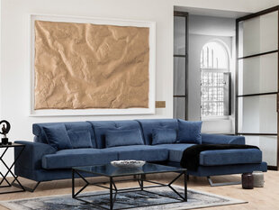 Kampinė sofa Frido Right (L3+Chl) - Navy Blue цена и информация | Угловые диваны | 220.lv