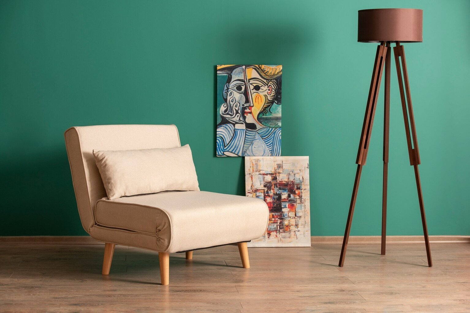 krēsls Folde Single, smilškrāsā цена и информация | Atpūtas krēsli | 220.lv