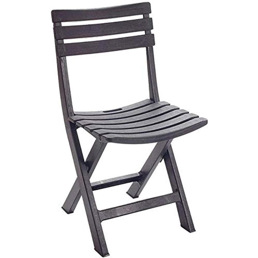 Krēslu komplekts, melns, 4gab. цена и информация | Dārza krēsli | 220.lv