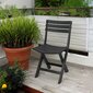 Krēslu komplekts, melns, 4gab. cena un informācija | Dārza krēsli | 220.lv