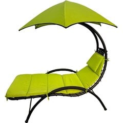 подвесное кресло-качалка - saska garden , желтый, 200x125x180 см цена и информация | скамейка со столиком | 220.lv