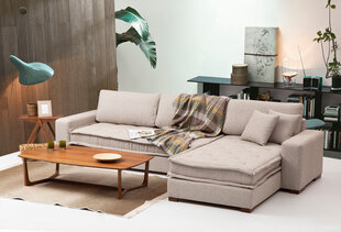 Stūra dīvāns Asir Lena Corner L3-CHL, smilškrāsas cena un informācija | Stūra dīvāni | 220.lv