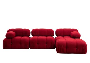 Stūra dīvāns Asir Bubble Corner, sarkans cena un informācija | Stūra dīvāni | 220.lv