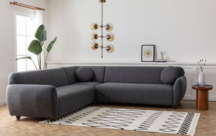 Kampinė sofa Eddy Corner 2 (3L-C-3R) - Dark Grey цена и информация | Угловые диваны | 220.lv