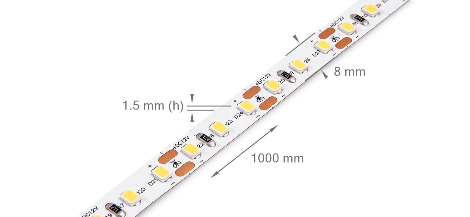 LED lente 12V | 2835 | 120LED | 1m | IP20 | Neitrāli balta cena un informācija | LED lentes | 220.lv