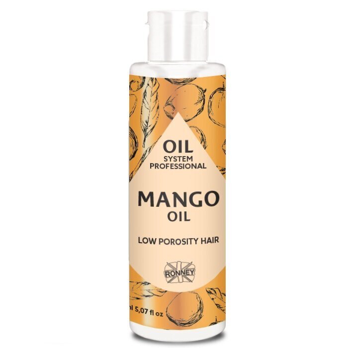 Matu eļļa Ronney Mango Oil Low Porosity Hair, 150ml cena un informācija | Kosmētika matu stiprināšanai | 220.lv