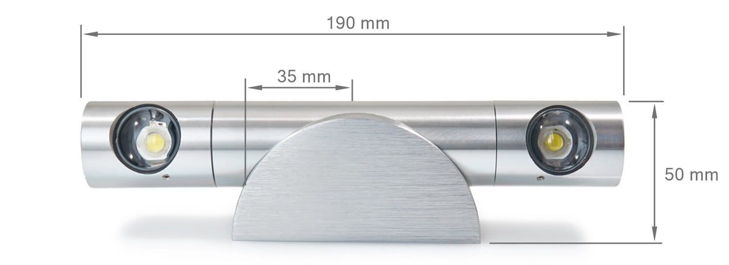 Sienas lampa - LED Besar 1040-1 2x1W cena un informācija | Sienas lampas | 220.lv