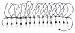 Dārza virtene 15m 15xE27 + 15x LED spuldzīte E27 1,3W kvēlspuldze cena un informācija | Āra apgaismojums | 220.lv
