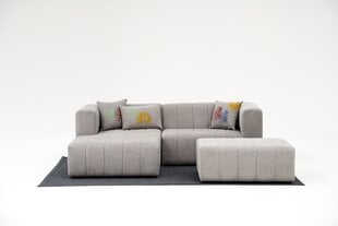 Kampinė sofa Beyza Mini Left - Light Grey цена и информация | Угловые диваны | 220.lv